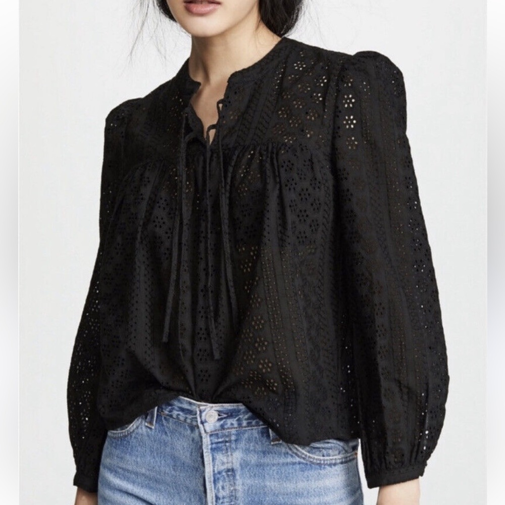 Madewell Double Tie Pheasant Top